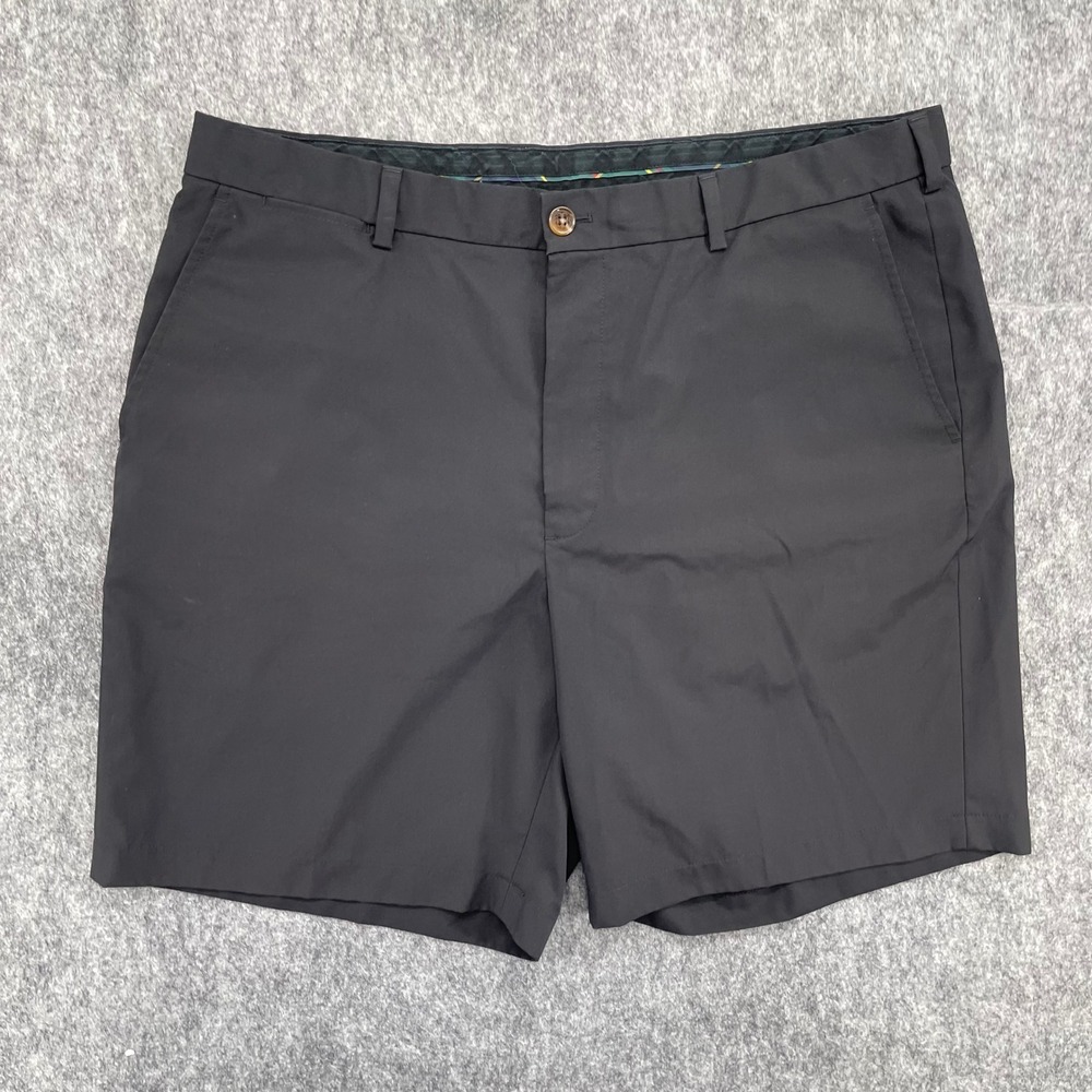 Brooks Brothers Shorts Mens 40 St Andrews Links Golf Black erformance